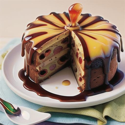 Sticky date cake with caramel sauce