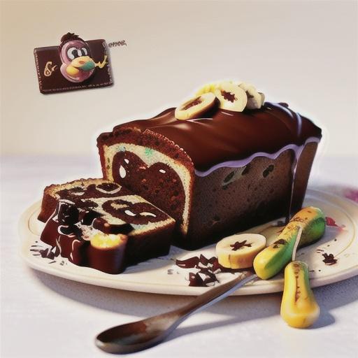 Vegan chocolate banana bread