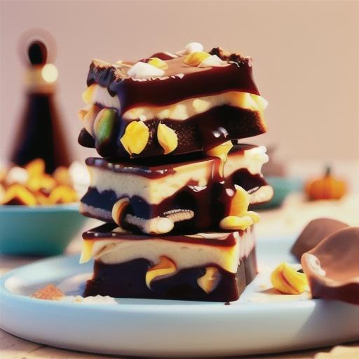 Pumpkin Salted Caramel Blondies