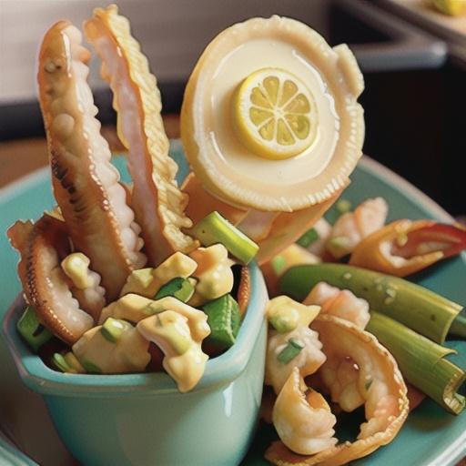 Beer-Battered Calamari with Garlic-Lemon Mayonnaise