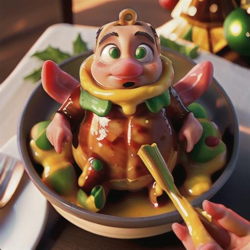 Honey and mustard glazed ham