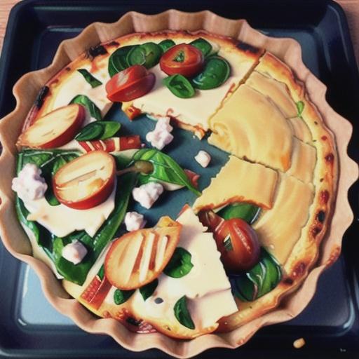 Spinach Quiche with Cottage Cheese