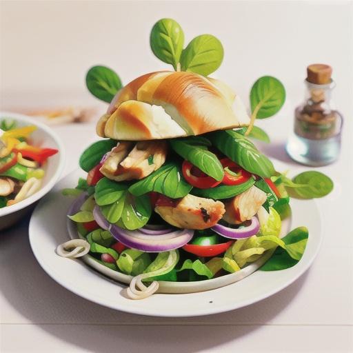 Vietnamese noodle & smoked chicken salad