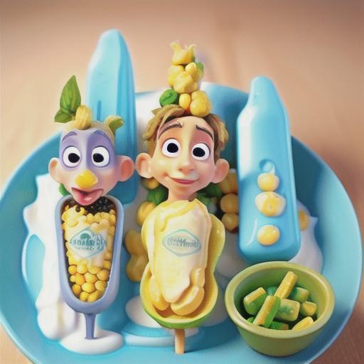 Sweet Corn and Basil Yogurt Pops