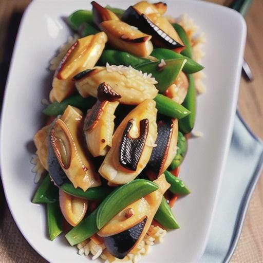 Ayam goreng with coconut rice