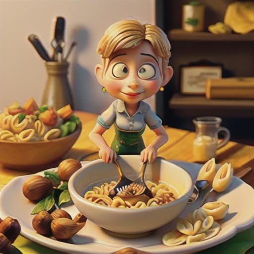 Mafalda with Creamy Roasted Garlic