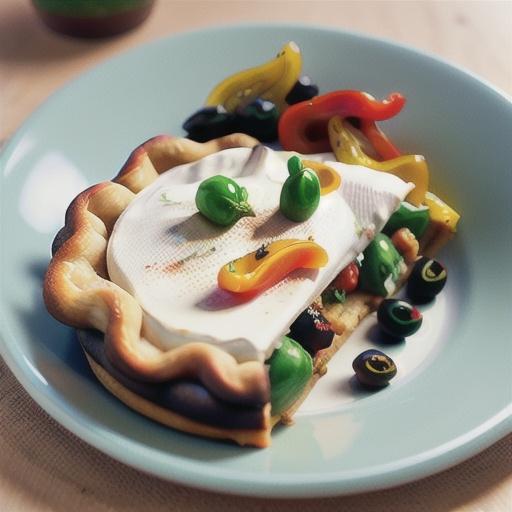 Caramelised onion and goats cheese pie