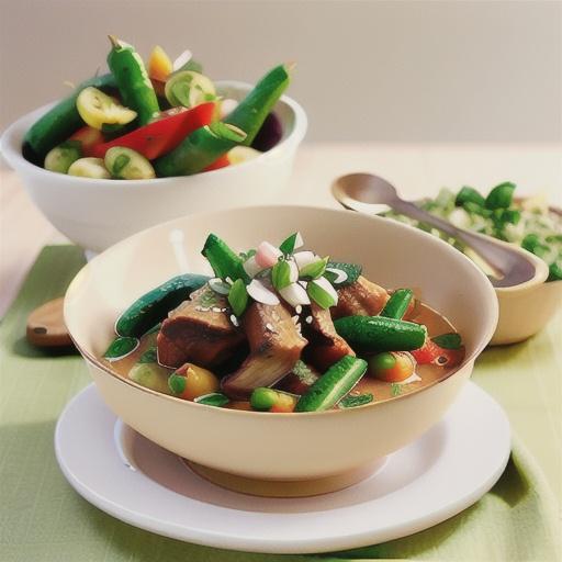 Lamb and vegetable curry