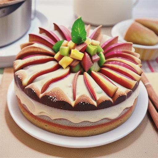 German Rhubarb Streusel Cake