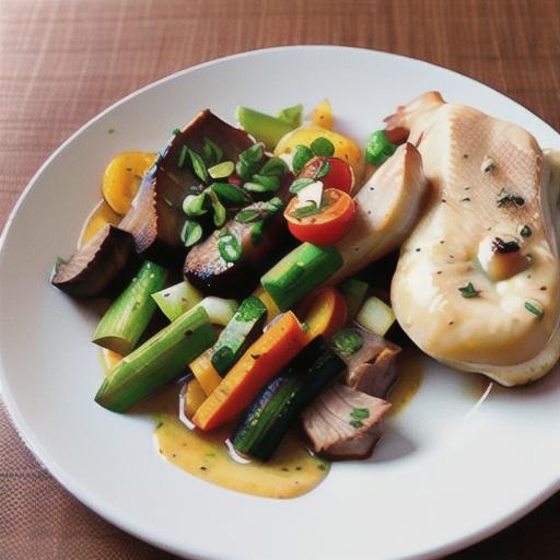 Lamb neck chops with vegetables