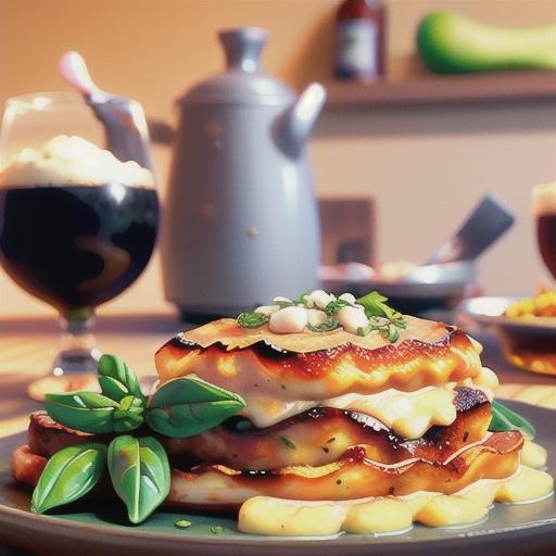 Pork parmigiana with soft polenta