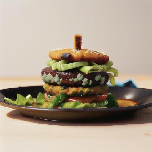 Portobello Bison Burgers