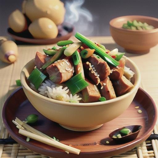 Sesame pork with five-spice oyster sauce