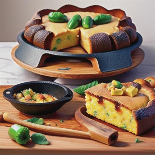 Honey-Pepper Cast Iron Skillet Cornbread