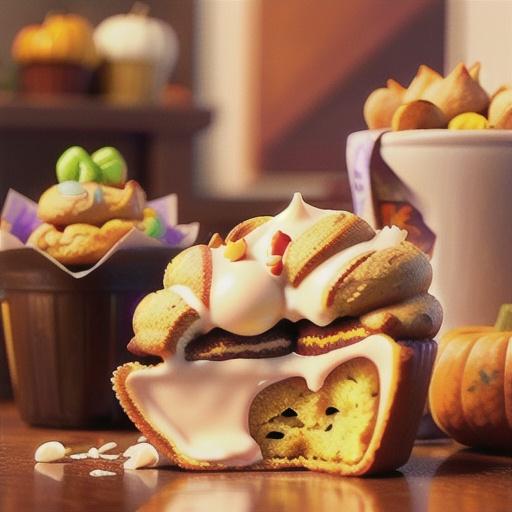 White Chocolate Pumpkin Spice Muffins