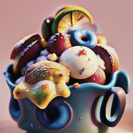 Rhubarb crumbles with lemon mascarpone