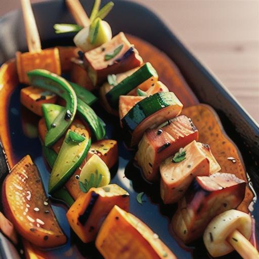 Grilled Pork and Sweet Potato Kabobs