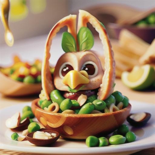 Pea Pod and Chicken Pasta Salad