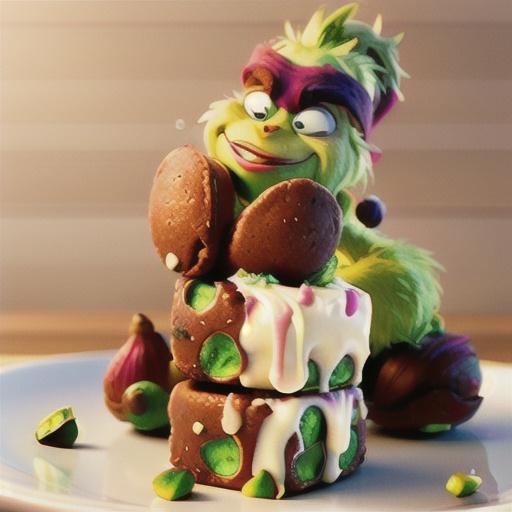 Grinch Pistachio Cookie Bars
