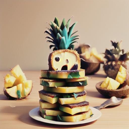 Pineapple coconut slice