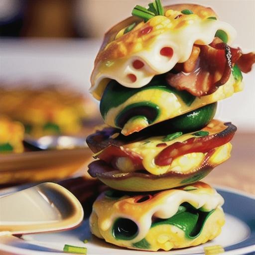 Mini corn and bacon frittatas