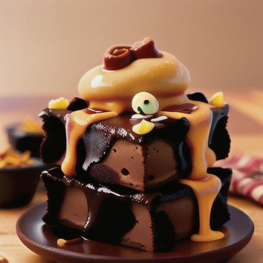 Dulce-Frosted Chipotle Brownies