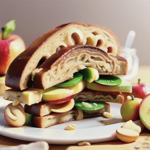 Peanut Butter and Apple Sandwich