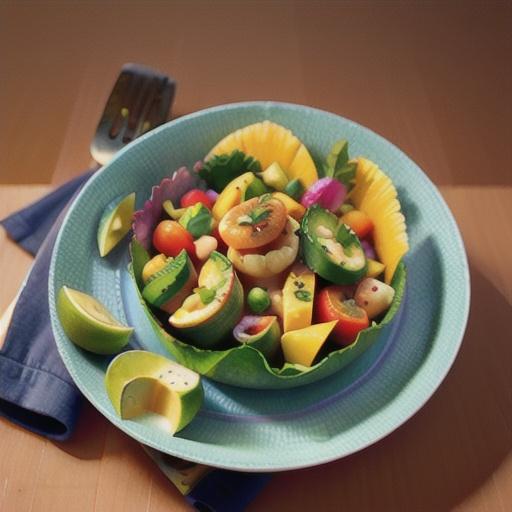 Avocado, Mango, and Scallop Salad