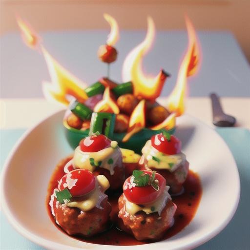 Meatballs with Fire Roasted Tomato Sauce