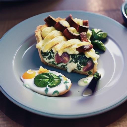 Spinach Quiche with Chicken