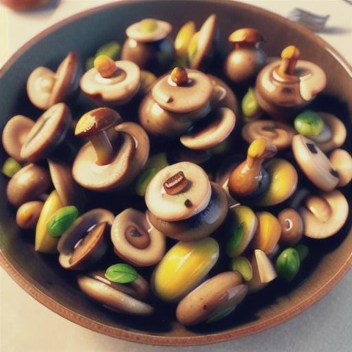 Raw Marinated Mushrooms