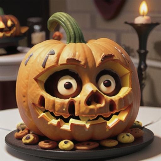 Jack-o'-Lantern Cake