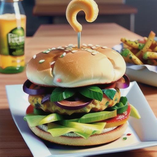 Buttermilk fried chicken burger