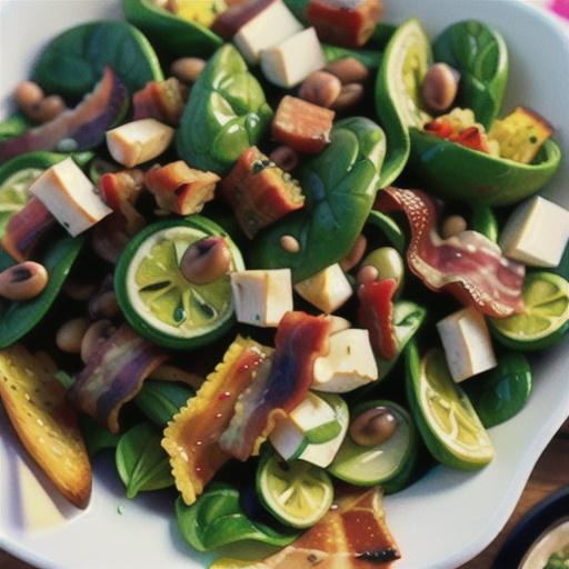 Spinach Salad with Hot Bacon Dressing