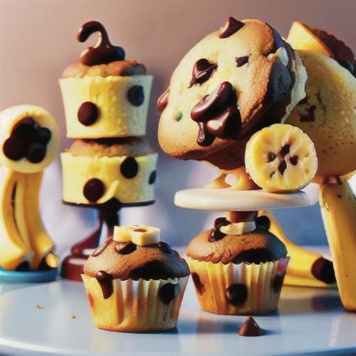 Chocolate Chip-Banana Muffins