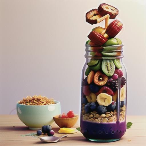 Make-Ahead Acai Smoothie Jar