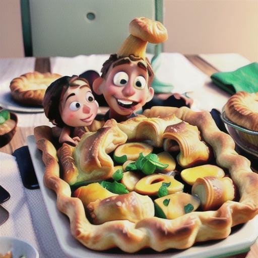 Beef and mushroom family pie