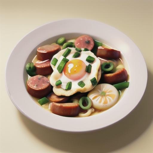 "Sausage" and Noodle Frittata