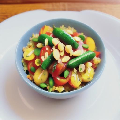 Spring vegetable & herb pilaf