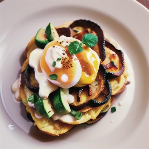 Potato rosti with poached egg
