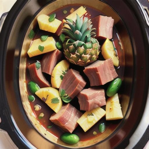 Slow cooker pork and pineapple adobo recipe
