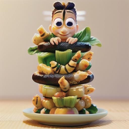 Honey and soy prawns on bok choy