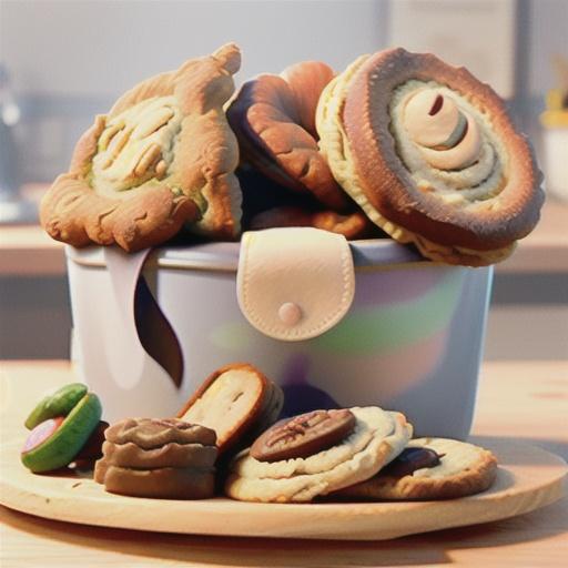 Chewy raisin and oat biscuits