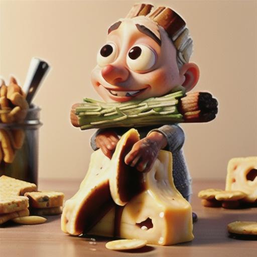 Smoked Almond Triple-Cheese Logs