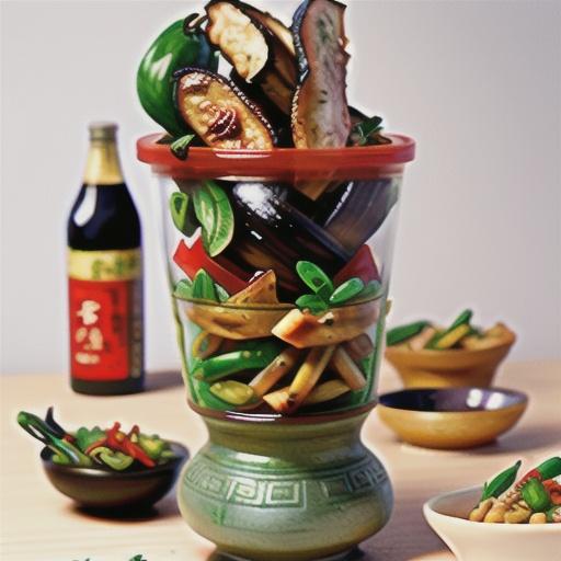 Lamb cutlets with eggplant basil fry-up and quick chilli pickle