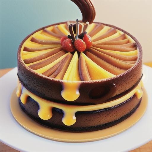 Tangelo and cinnamon upside-down cake