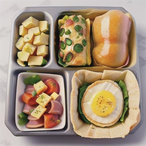 Frittata Wrap with Ham and Cheese