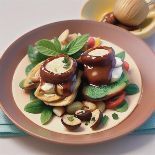 Peanut chicken omelette