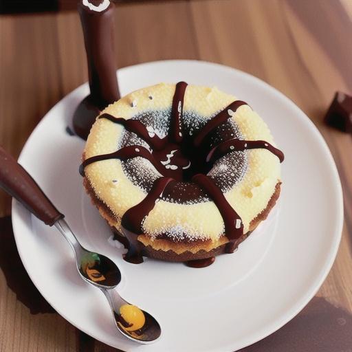 Individual hazelnut and chocolate clafoutis