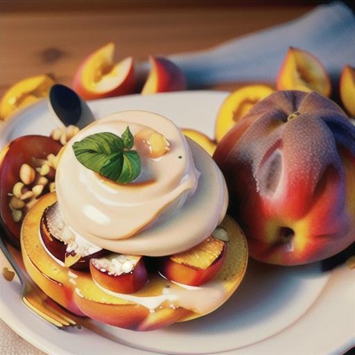 Grilled Peaches and Cream